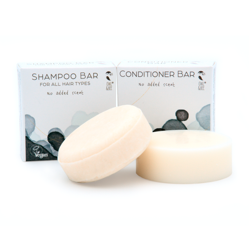Festes Shampoo & Conditioner Set - Alle Haartypen - Ohne zusätzlichen Duft